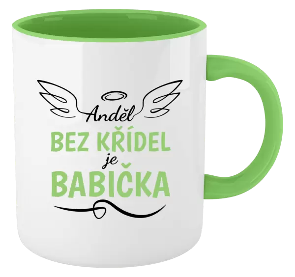 Hrnek Anděl bez křídel - babička