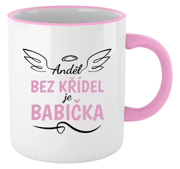 Hrnek Anděl bez křídel - babička