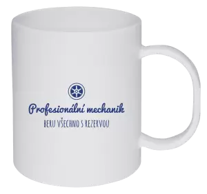 Plastový hrnek Profesionální mechanik