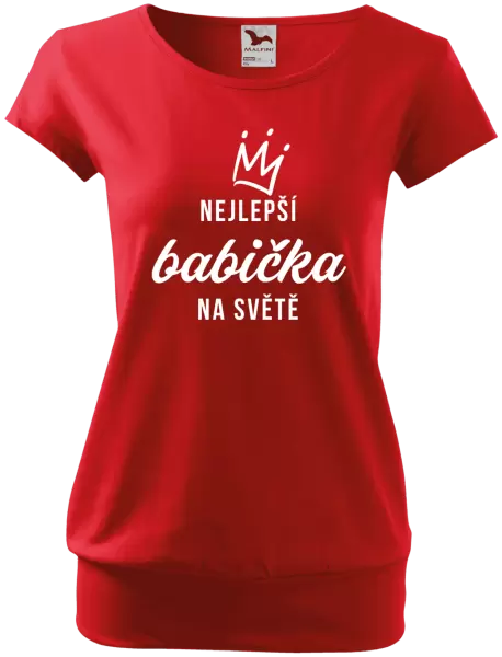 Dámské tričko Nejlepší babička na světě - korunka