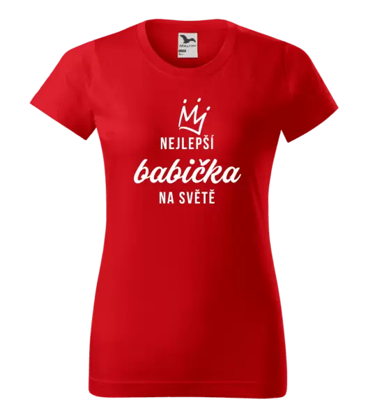 Dámské tričko Nejlepší babička na světě - korunka