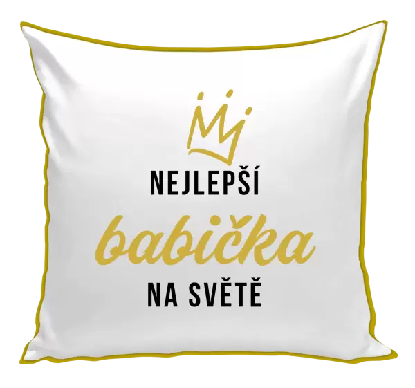 Polštář Nejlepší babička na světě - korunka