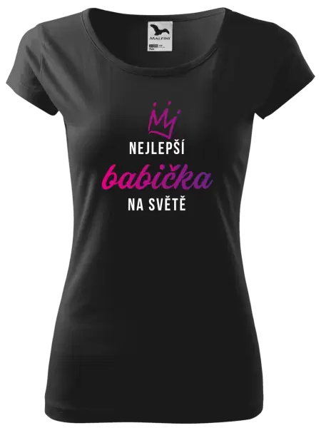 Dámské tričko Nejlepší babička na světě - korunka