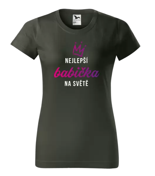 Dámské tričko Nejlepší babička na světě - korunka