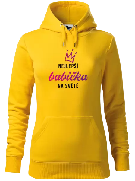 Dámská mikina Nejlepší babička na světě - korunka