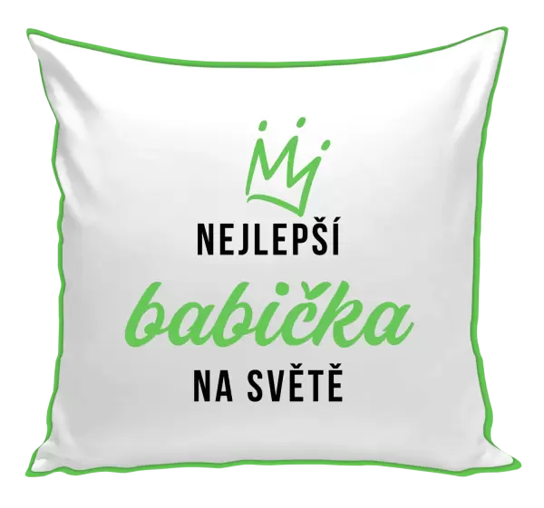 Polštář Nejlepší babička na světě - korunka