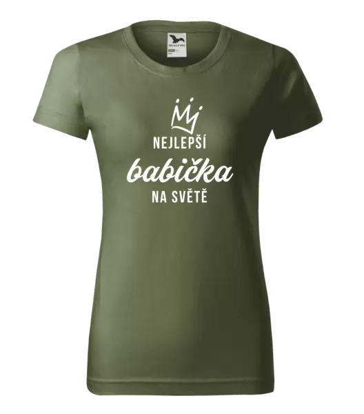 Dámské tričko Nejlepší babička na světě - korunka