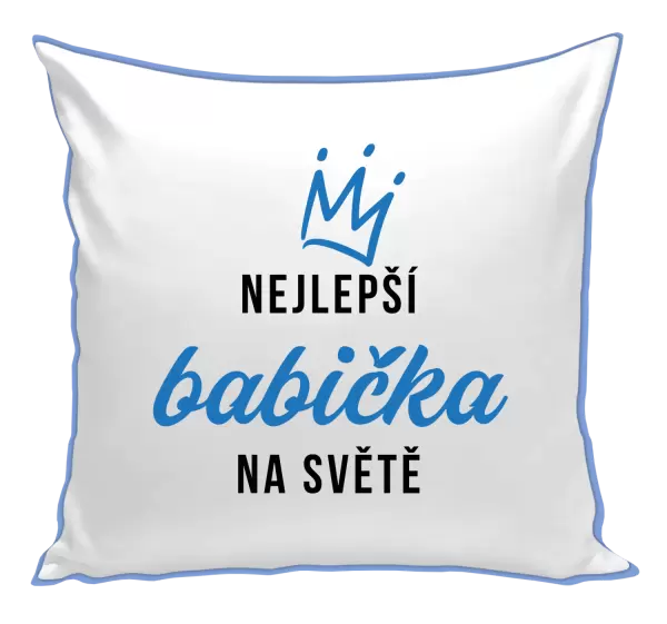Polštář Nejlepší babička na světě - korunka