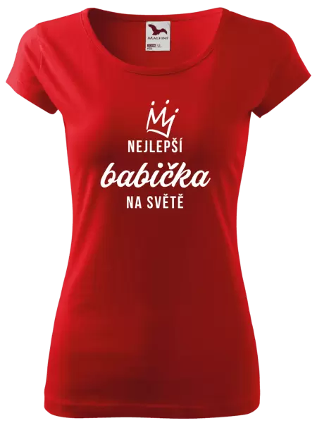 Dámské tričko Nejlepší babička na světě - korunka