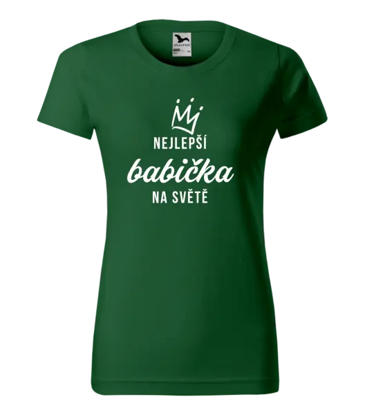 Dámské tričko Nejlepší babička na světě - korunka