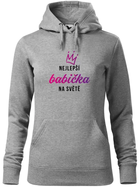 Dámská mikina Nejlepší babička na světě - korunka