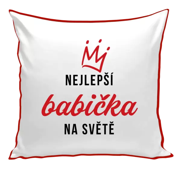 Polštář Nejlepší babička na světě - korunka