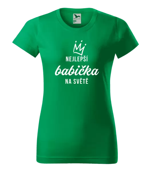 Dámské tričko Nejlepší babička na světě - korunka