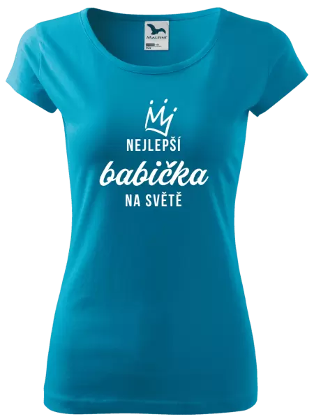 Dámské tričko Nejlepší babička na světě - korunka