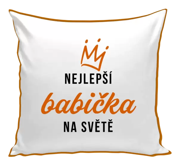Polštář Nejlepší babička na světě - korunka