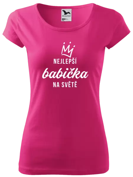 Dámské tričko Nejlepší babička na světě - korunka