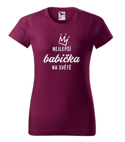 Dámské tričko Nejlepší babička na světě - korunka