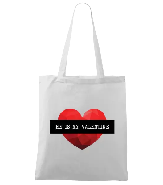 Látková taška He is my Valentine