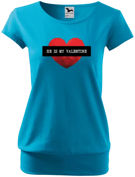 Dámské tričko He is my Valentine