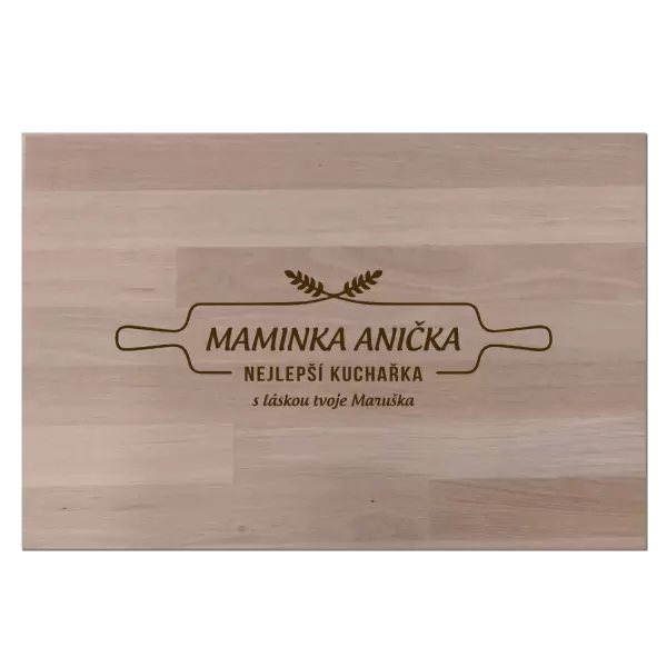 Bukové prkénko Maminka - Nejlepší kuchařka