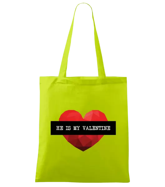 Látková taška He is my Valentine