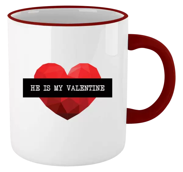 Hrnček He is my Valentine