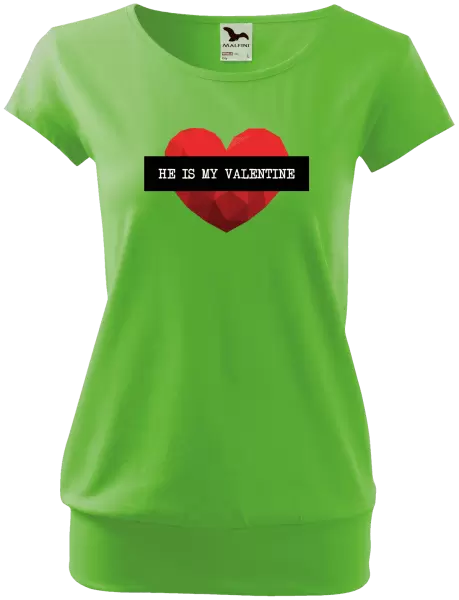 Dámské tričko He is my Valentine