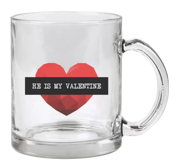 Hrnek He is my Valentine