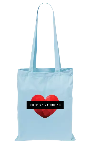 Látková taška He is my Valentine