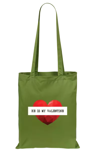 Látková taška He is my Valentine