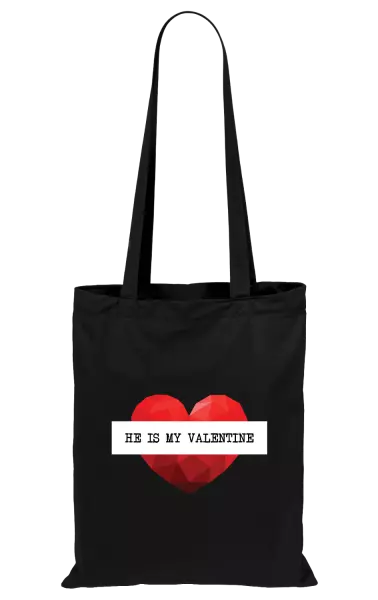 Látková taška He is my Valentine