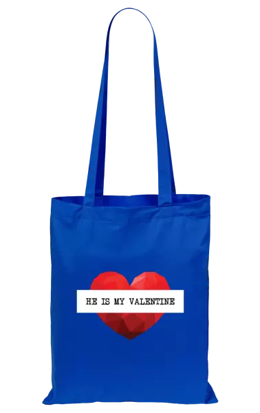 Látková taška He is my Valentine