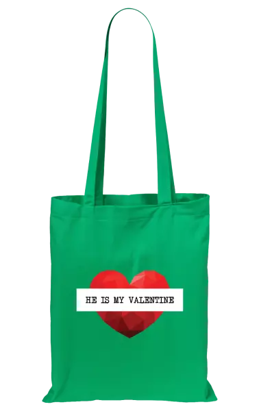 Látková taška He is my Valentine