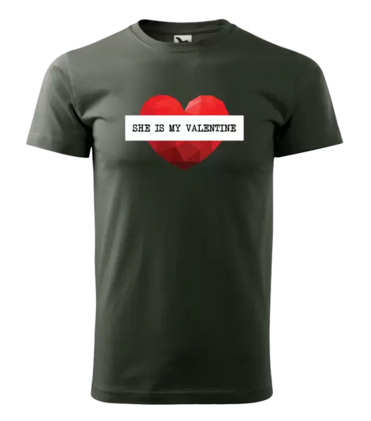 Pánské tričko She is my Valentine