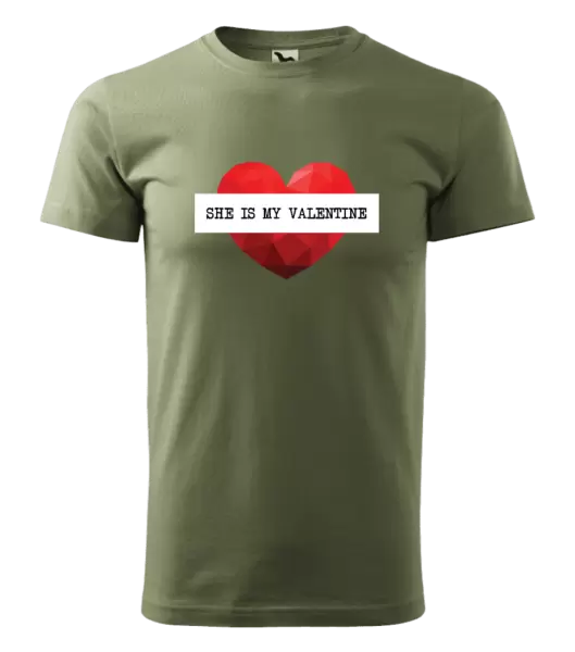 Pánské tričko She is my Valentine