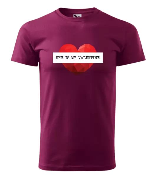 Pánské tričko She is my Valentine