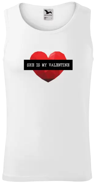 Pánské tílko She is my Valentine