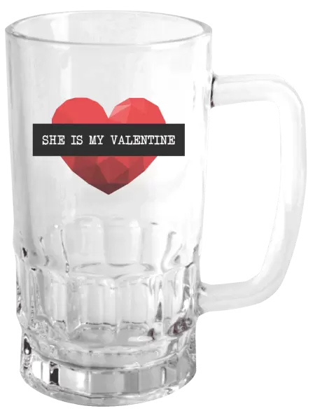 Půllitr She is my Valentine