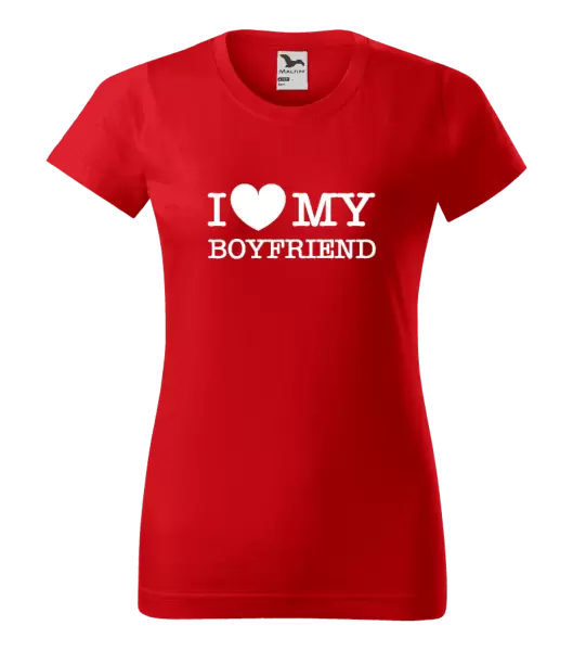 Dámske tričko I love my boyfriend