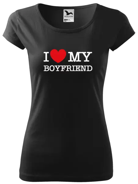 Dámske tričko I love my boyfriend