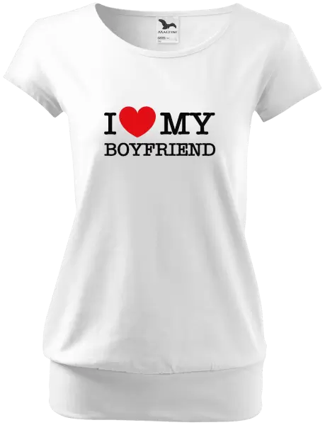 Dámske tričko I love my boyfriend