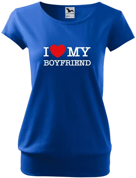 Dámske tričko I love my boyfriend