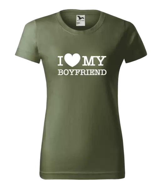 Dámske tričko I love my boyfriend
