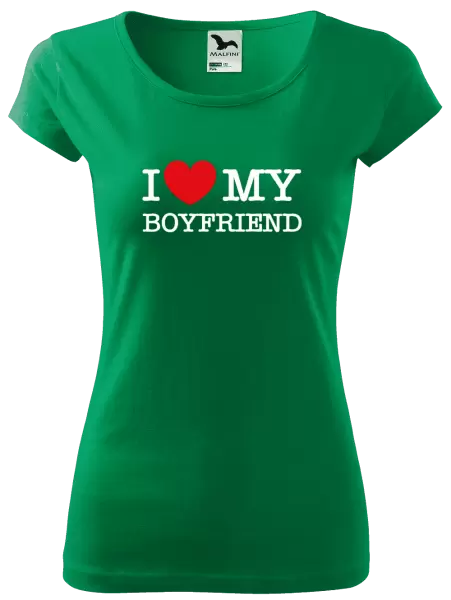 Dámske tričko I love my boyfriend