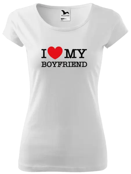 Dámské tričko I love my boyfriend
