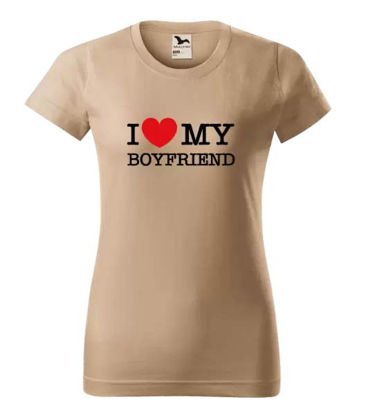 Dámské tričko I love my boyfriend