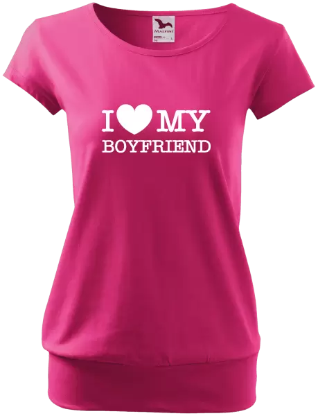 Dámské tričko I love my boyfriend