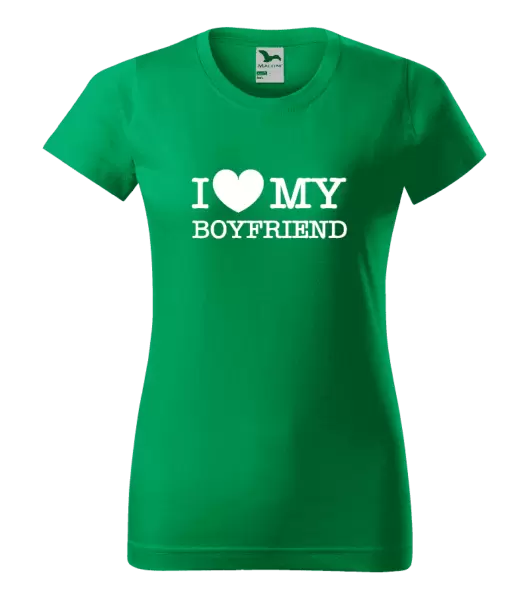 Dámske tričko I love my boyfriend