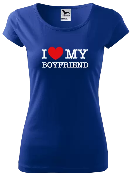 Dámske tričko I love my boyfriend