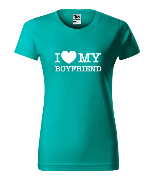 Dámske tričko I love my boyfriend